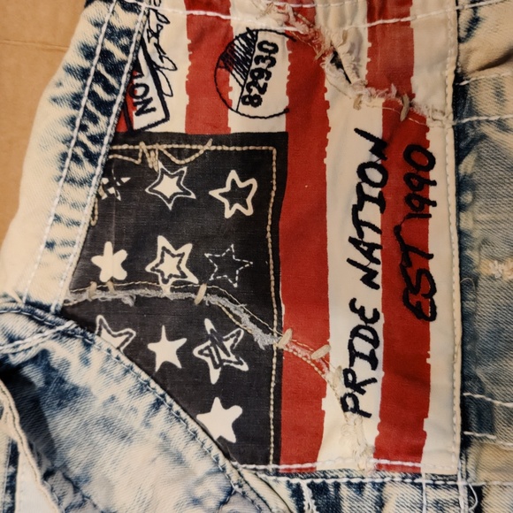 Smoke and Rise Pride Nation size m jean vest - Picture 4 of 7